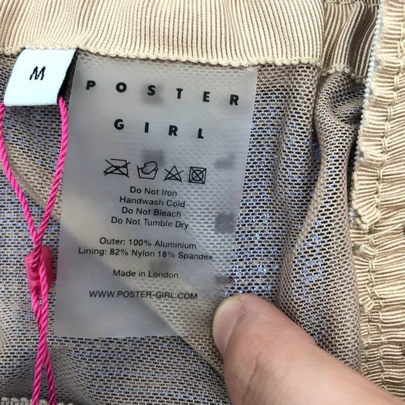 Poster Girl The Brooke Chainmail Metal Mesh Bra Top M Corset Lace Up Strapless - Picture 7 of 9